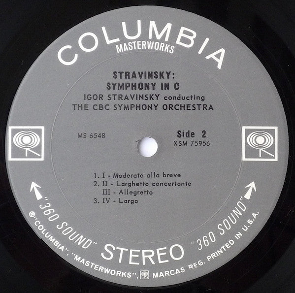 Igor Stravinsky, CBC Symphony Orchestra, Festival Singers Of Toronto, Elmer Iseler - Symphony Of Psalms / Symphony In C