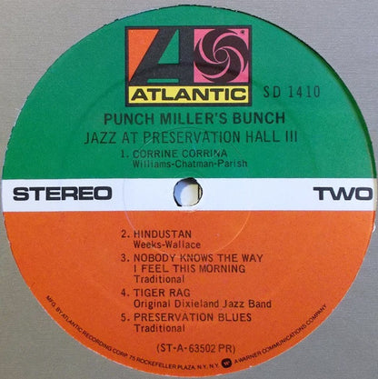 Paul Barbarin And His Jazz Band, Punch Miller's Bunch, George Lewis - Jazz At Preservation Hall III
