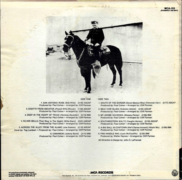 The Best Of Bob Wills - secondary