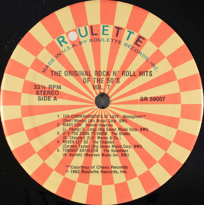 The Original Rock N' Roll Hits Of The 50's Vol. 7 - secondary