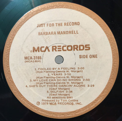 Barbara Mandrell - Just For The Record