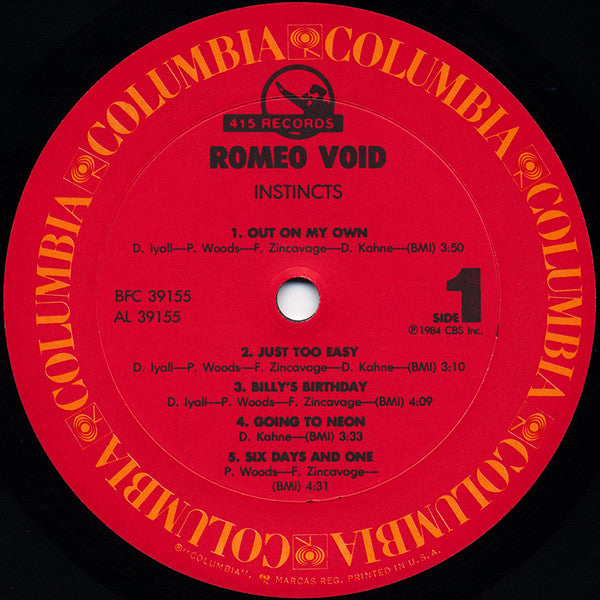 Romeo Void - Instincts
