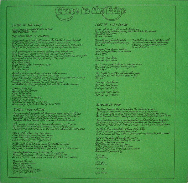 Close To The Edge - secondary