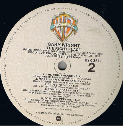 Gary Wright - The Right Place