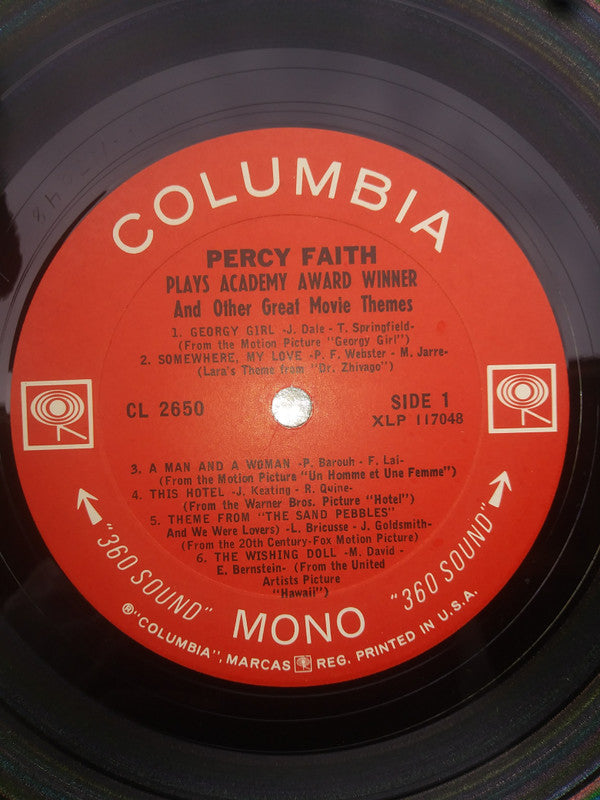 Percy Faith - Plays The Academy Award Winner And Other Great Movie Themes