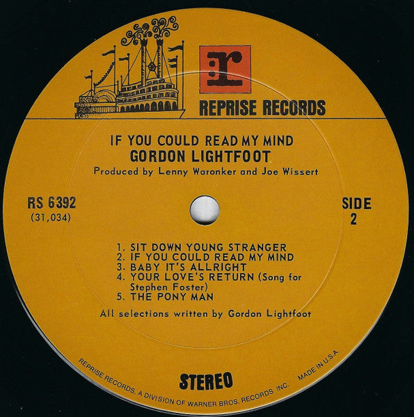 If You Could Read My Mind - secondary