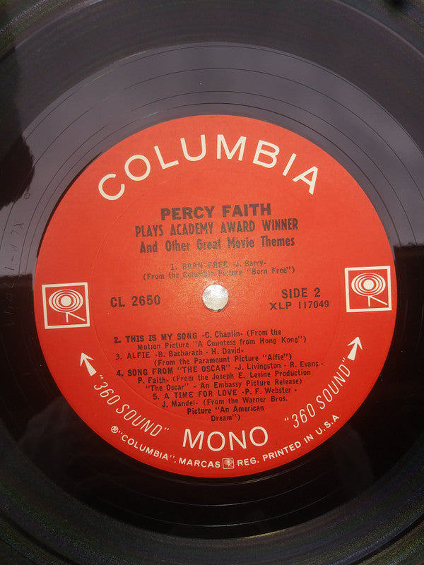 Percy Faith - Plays The Academy Award Winner And Other Great Movie Themes