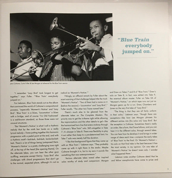 Blue Train: The Complete Masters - secondary