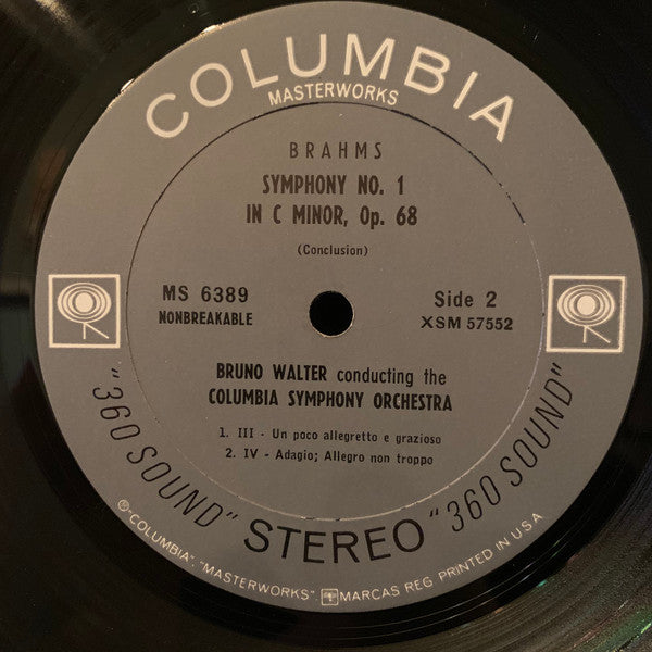 Johannes Brahms, Bruno Walter, Columbia Symphony Orchestra - Symphony No. 1