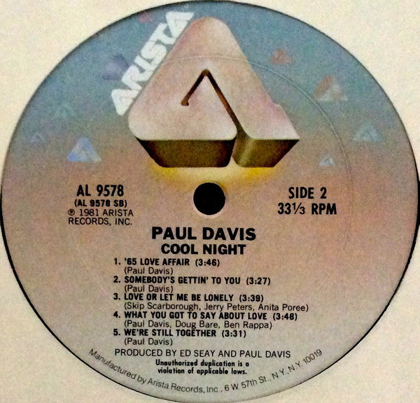 Paul Davis - Cool Night