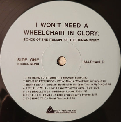I Won't Need A Wheelchair In Glory: Songs Of The Triumph Of The Human Spirit (1966-1984) - secondary