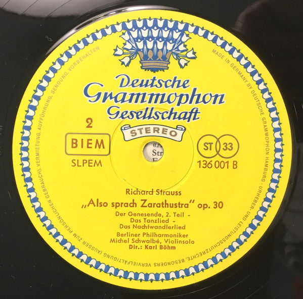Richard Strauss, Berliner Philharmoniker, Karl Böhm - Also Sprach Zarathustra, Op. 30