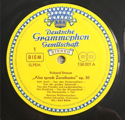 Richard Strauss, Berliner Philharmoniker, Karl Böhm - Also Sprach Zarathustra, Op. 30