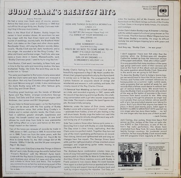 Buddy Clark - Greatest Hits