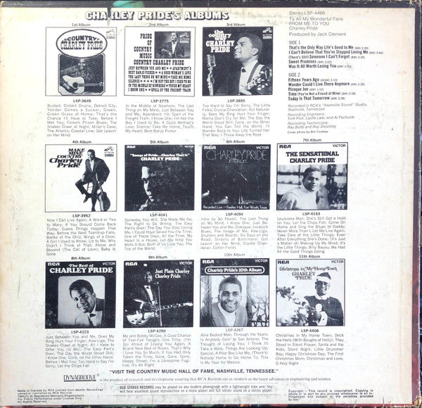 Charley Pride - From Me To You