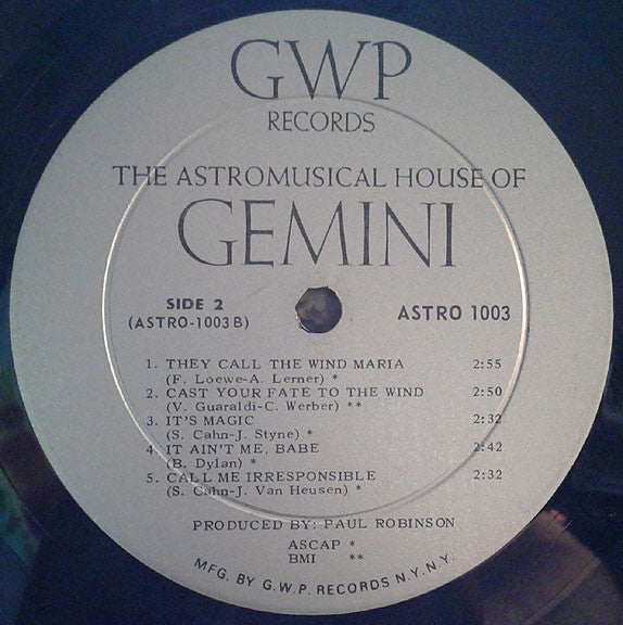 The Astromusical House Of Gemini - secondary