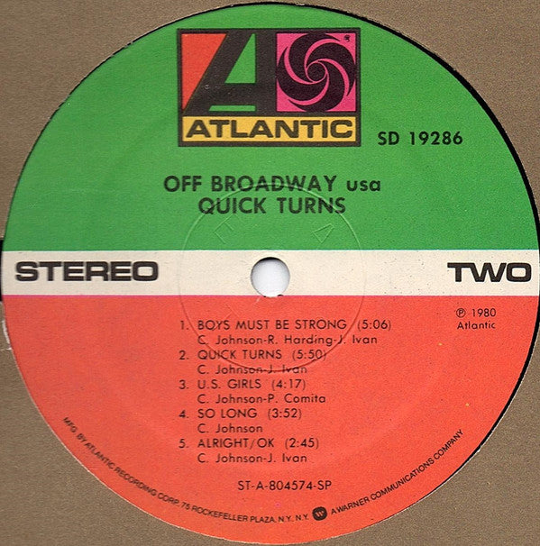 Off Broadway USA - Quick Turns
