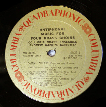 Columbia Brass Ensemble - Antiphonal Music For Four Brass Choirs