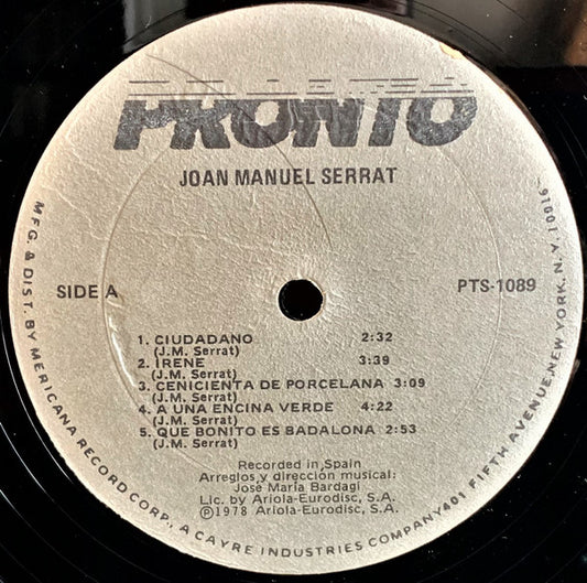 Joan Manuel Serrat - secondary