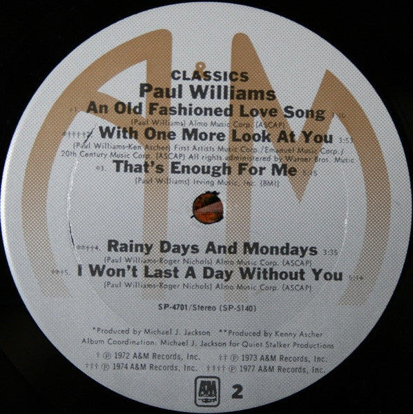 Paul Williams - Classics