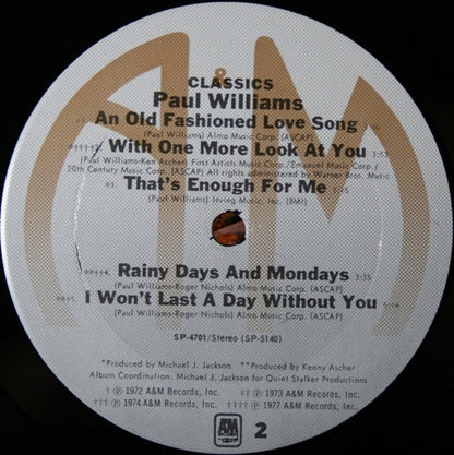 Paul Williams - Classics