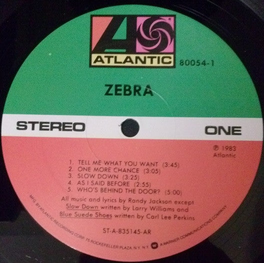 Zebra - secondary