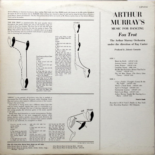 The Arthur Murray Orchestra - Arthur Murray's Music For Dancing - Fox Trot