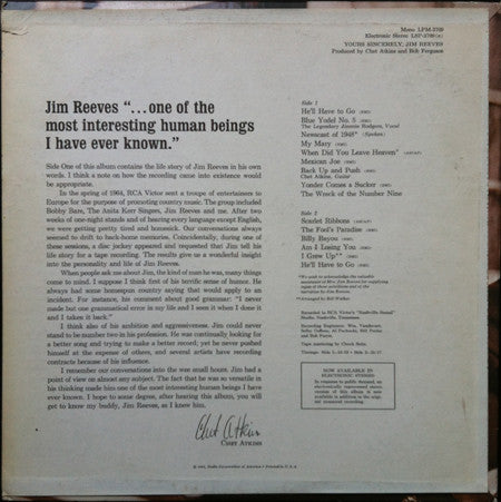 Jim Reeves - Yours Sincerely, Jim Reeves