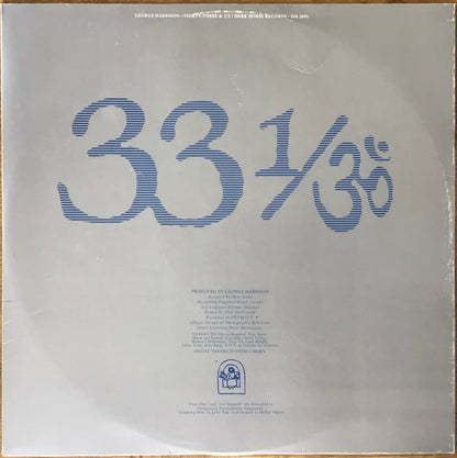 George Harrison - Thirty Three & 1/ૐ