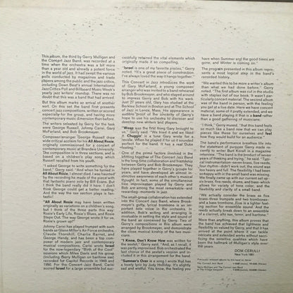 Gerry Mulligan & The Concert Jazz Band - Gerry Mulligan Presents A Concert In Jazz