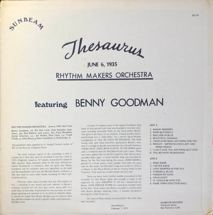Rhythm Makers Orchestra, Benny Goodman - Thesaurus - Volume 1