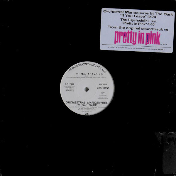If You Leave / Pretty In Pink - primary