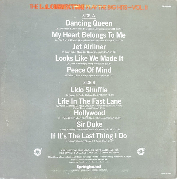 The L. A. Connection - Play The Big Hits Vol. II