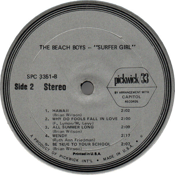 Surfer Girl - secondary