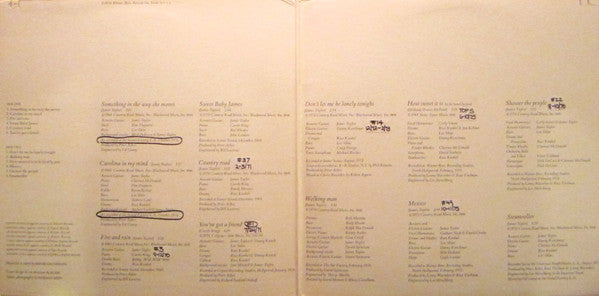 James Taylor's Greatest Hits - secondary
