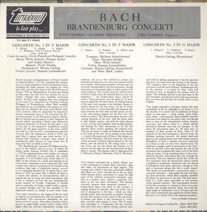 Johann Sebastian Bach - Brandenburg Concerti № 1, In F / № 2, In F / № 3, In G