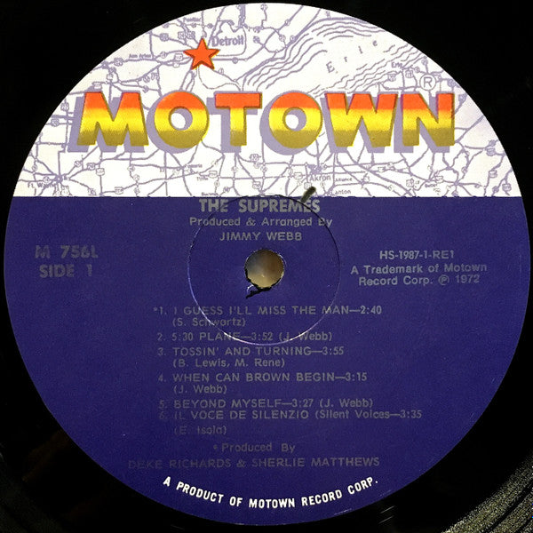 The Supremes - The Supremes Produced And Arranged By Jimmy Webb
