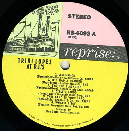 Trini Lopez - Trini Lopez At PJ's