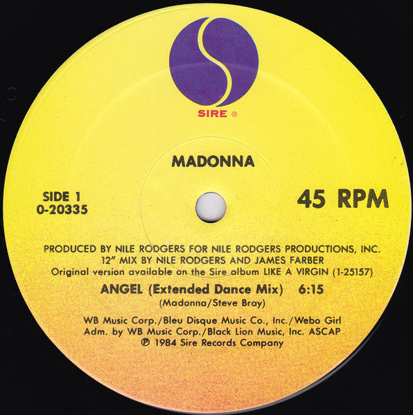 12" Single: Madonna - Angel
