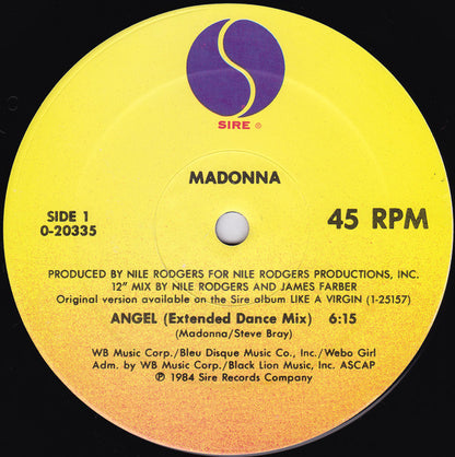 12" Single: Madonna - Angel