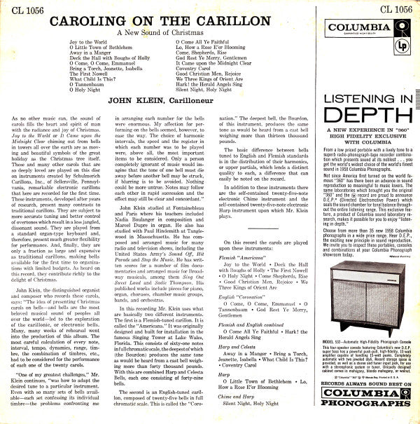 John Klein - Caroling On The Carillon