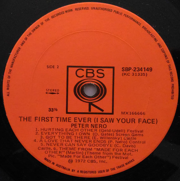 The First Time Ever (I Saw Your Face) - secondary