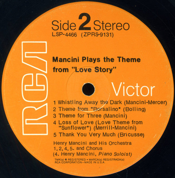 Henry Mancini - Mancini Plays The Theme From "Love Story"