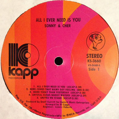 All I Ever Need Is You - secondary