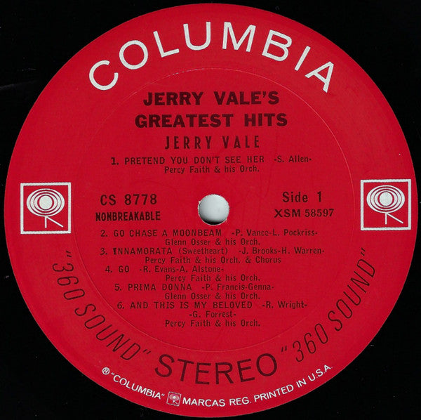 Jerry Vale - Jerry Vale's Greatest Hits