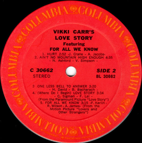 Vikki Carr's Love Story - secondary