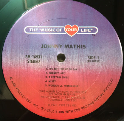 Johnny Mathis - The Music Of Your Life