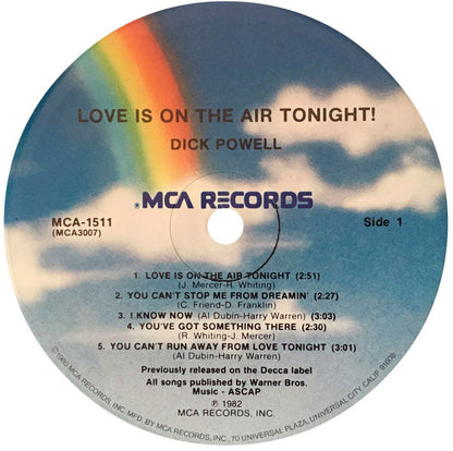 Love Is On The Air Tonight - secondary