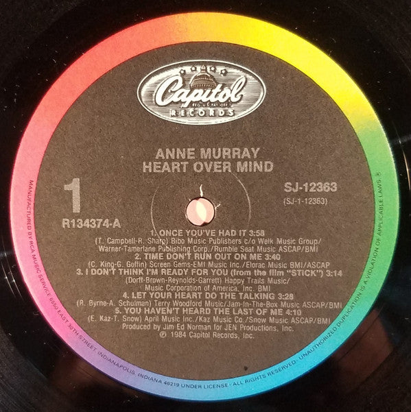 Anne Murray - Heart Over Mind