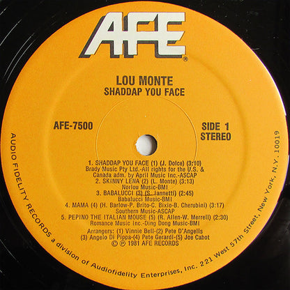 Lou Monte - Shaddap You Face
